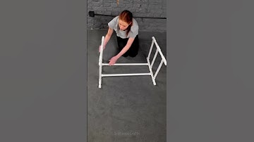 How to make a very easy shoe rack furniture with PVC pipes🛠️ #shorts #shoes #furniture