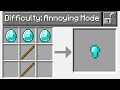 So I Created "Annoying Mode" Difficulty In Minecraft...