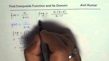 Find Composite Function and then Write Its Domain