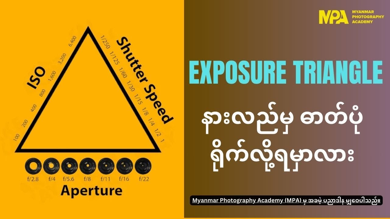 Exposure Triangle နားလည်မှ ဓာတ်ပုံရိုက်လို့ရမှာလား