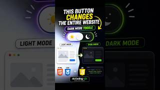Dark Mode Toggle Switch #coding #htmlcss #html #css #javascript #shorts