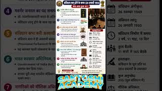 26 जनवरी 1950 को क्या-क्या हुआ था? |संविधान लागू होने के समय के महत्वपूर्ण तथ्य #संविधान#polity#upsc