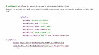 Android part12 EditText widget