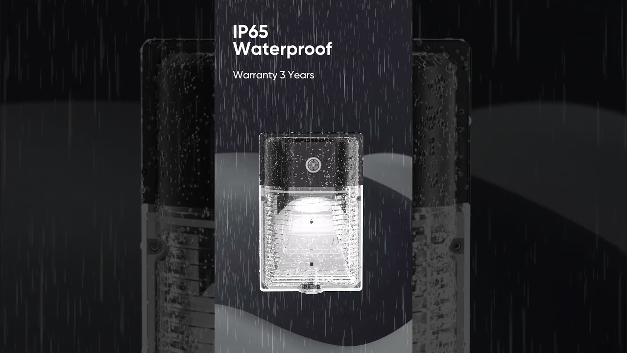 CINOTON Dusk to Dawn Sensor Outdoor Security Wall Pack Lighting