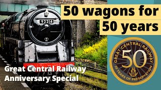 9F 92214 tackles 50 wagons on the Great Central Railway! by GCRofficial 11,626 views 10 months ago 2 minutes, 45 seconds