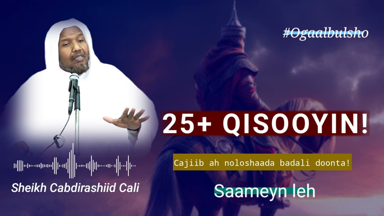 25 Qisooyin Saameeyn leh xigmado & ku cimro qaadasho mudan || Sh. Cabdirashiid Cali @OGAALBULSHO