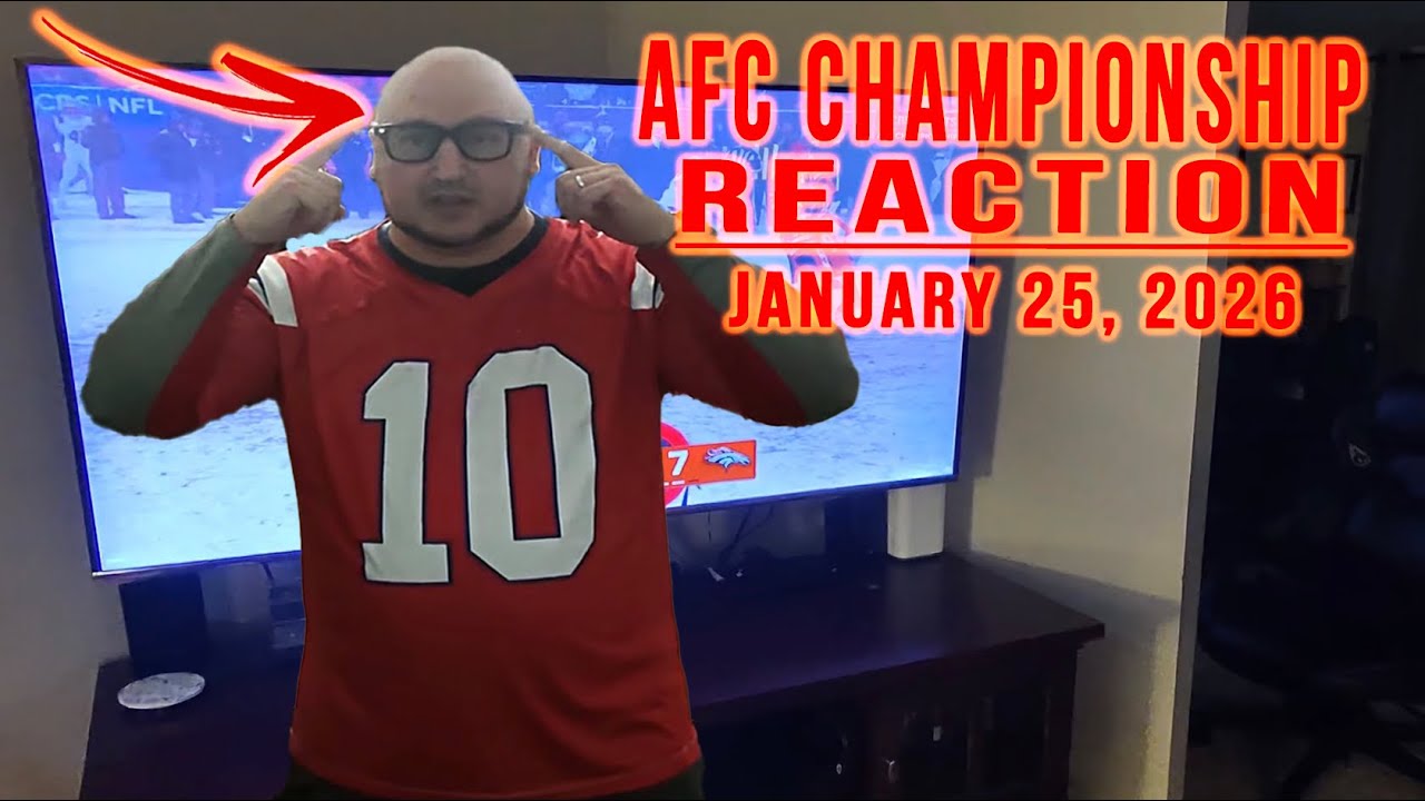 I react to Patriots vs Broncos AFC Championship January 25, 2026! 🏈