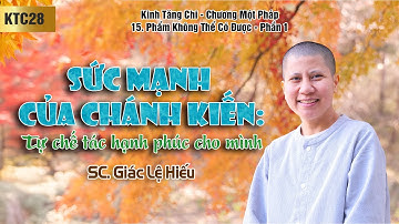 Sức mạnh của chánh kiến: Tự chế tác hạnh phúc cho mình - Kinh Tăng Chi 028 - SC. Giác Lệ Hiếu