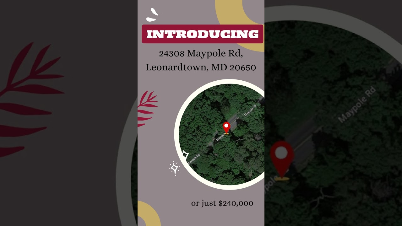 Unleash the potential at 24308 Maypole Rd, Leonardtown, MD 20650! 🌳