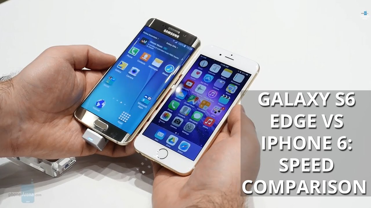 Galaxy S6 edge vs iPhone 6: speed comparison - YouTube