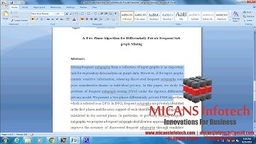 A Two Phase Algorithm for Differentially Private Frequent Sub graph Mining- IEEE PROJECTS 2018