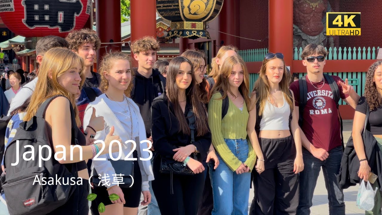 4k hdr japan travel | Walk in Asakusa（浅草）Tokyo japan |  Relax Natural ambience | Nature for relaxing