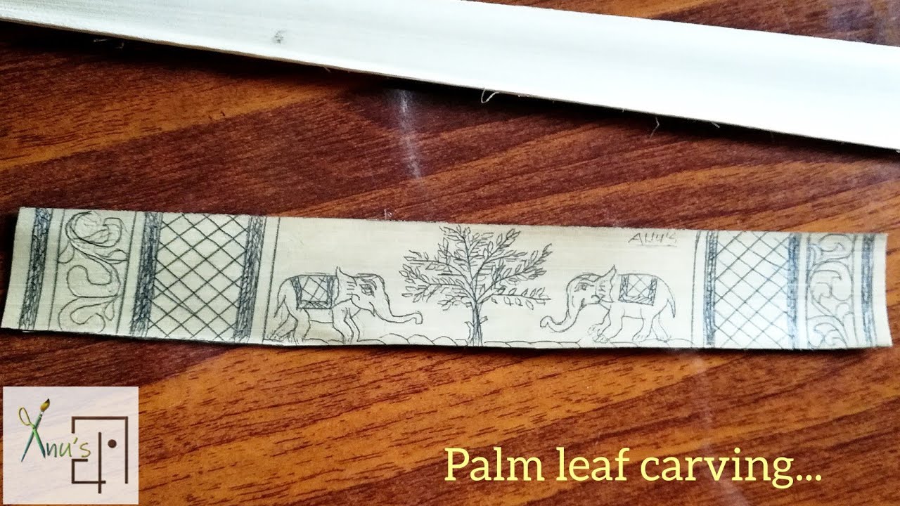 Traditional palm leaf carving art ||Talapatra khodei || Talapatra chitra ||