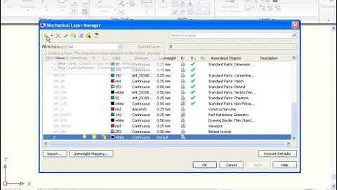 Autocad Mechanical: Layer Text & Symbol Properties (Part 1)