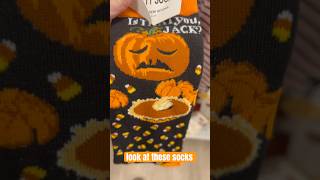 Poor Pumpkin! 🤣🎃 These socks are hilarious🥧#pumpkin #halloween #pie #lol #fall #socks #funny