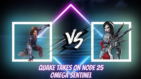 MCOC | Alliance War | Quake takes on node 25 Omega Sentinel