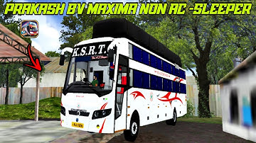NEW PRAKASH BV MAXIMA BUS MOD FOR BUS SIMULATOR INDONESIA 🥰🥰/ DOWNLOAD NOW IN KANNADA 💛❤️
