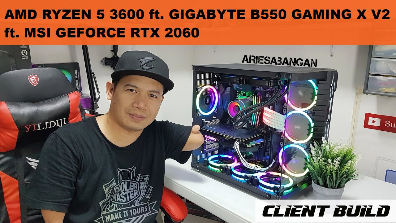 AMD RYZEN 5 3600 ft. GIGABYTE B550 GAMING X V2 ft. MSI GEFORCE RTX 2060 