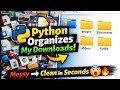 Tired of messy folders? Watch this Python script clean everything in seconds 🔥