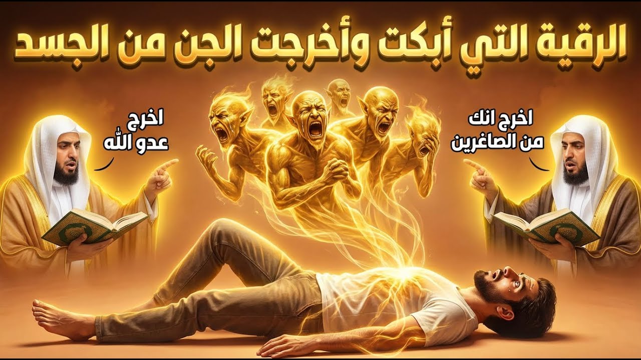 شاهد الخروج الكبير للسحر والعين والمس والحسد اقوى رقية شرعية للعلاج وتطهير الجسد وتفجير العقد للسحر