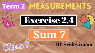 7th maths tamil Term 2 Chapter 2 measurements exercise 2.4 sum 7 tn samacheer class 7 std 2nd term
