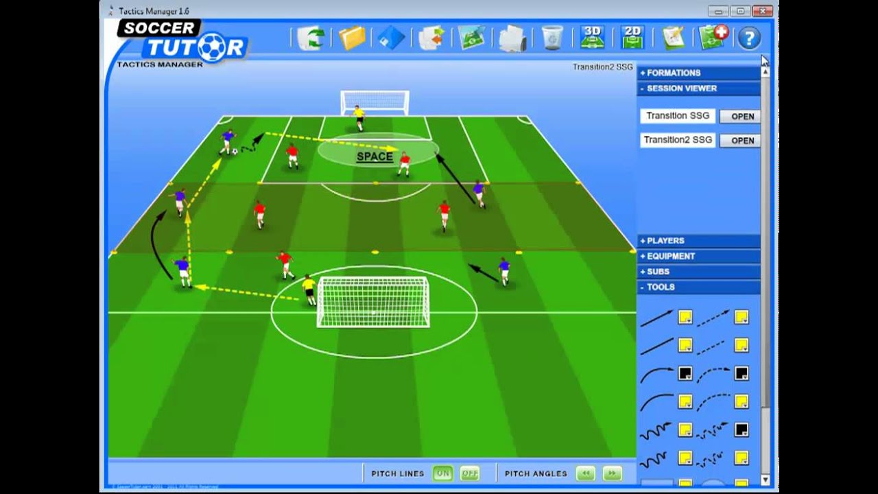 Tactics Manager Soccer Coaching Software - Create your own