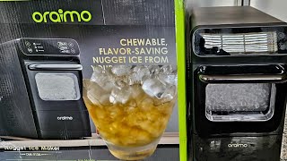 Oraimo Nugget Ice Maker, Ice Makers Countertop, 26 Lbs/Day Tooth-Friendly  Chewable Ice with Self-Cleaning, Auto Water Refill, Sonic Pebble Ice Machine