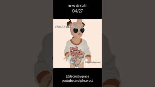new decals 04/27 || #roblox #decals #bloxburg #berryave #couple #friends #family #shorts #fyp #viral