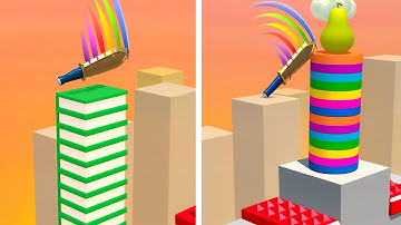 Slice it All 3D game in MAX LEVEL | ASMR Cutting | Level 58 - 62  | ASMR SLICING GAMEPLAY