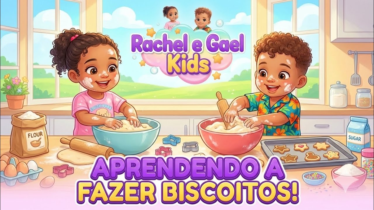 Aprendendo a Fazer BISCOITOS! | Diversão na Cozinha (ou na sala)! 👩‍🍳👨‍🍳