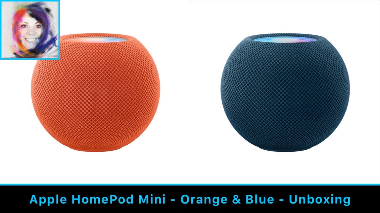 Apple HomePod Mini - Orange & Blue - Unboxing