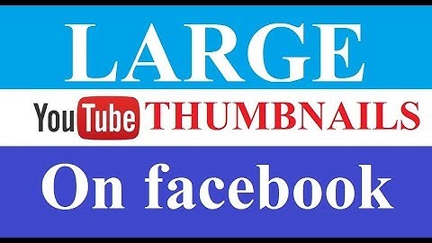 How to get large YouTube videos thumbnail when shared on facebook