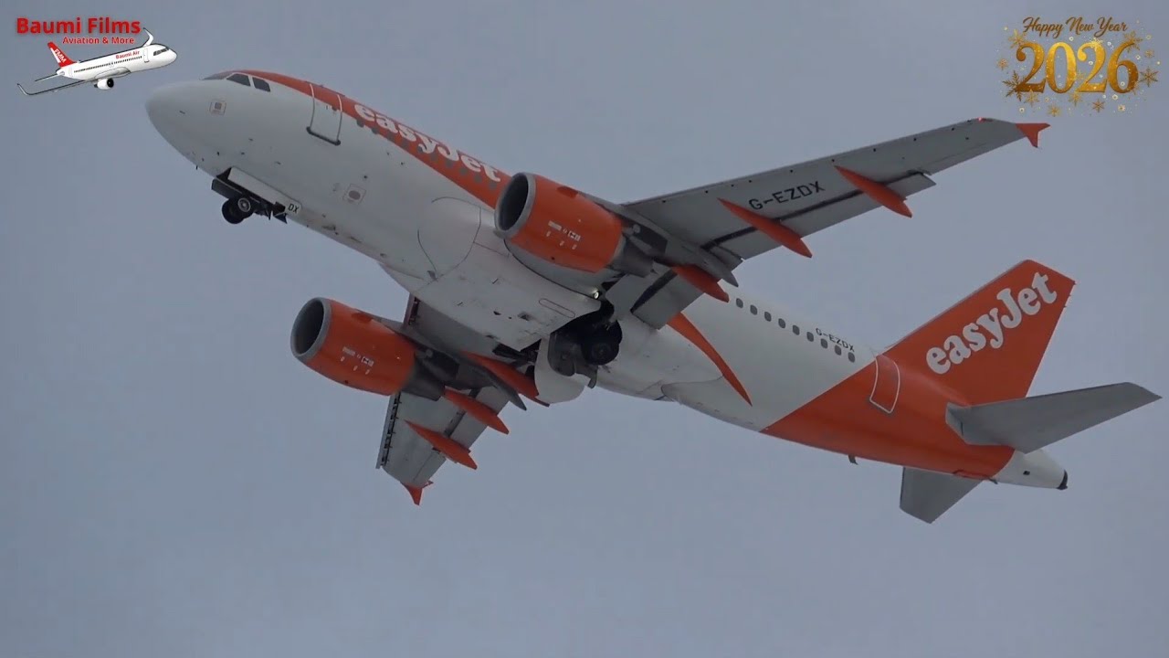 Friedrichshafen Airport Planespotting "CLOSE UP" Wizz Air & easyJet A319 A320N A321N - 03.01.2026