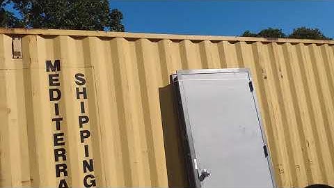 Shipping Containers Steel Door Installation
