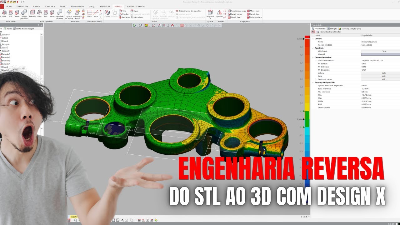 ENGENHARIA REVERSA COM GEOMAGIC DESIGN X
