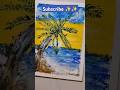Sunset Beach painting Painting#shorts#art#creativeart #diy