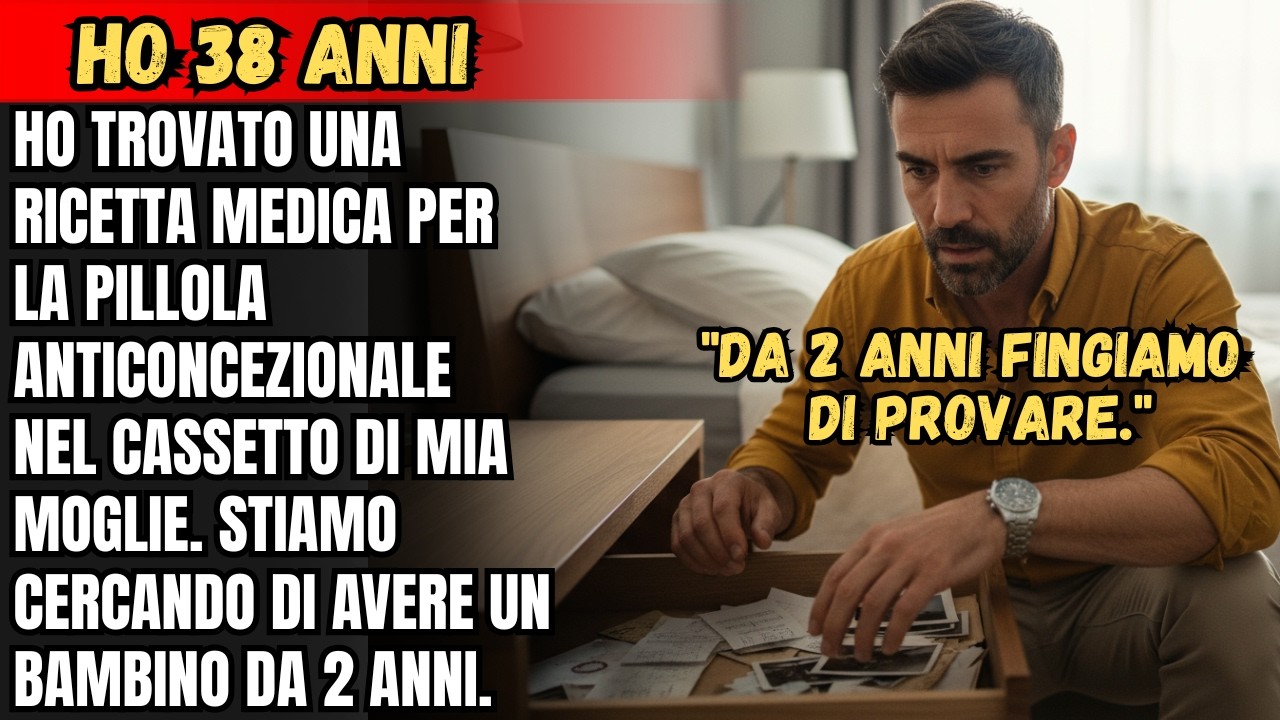 HO TROVATO UNA RICETTA MEDICA PER LA PILLOLA ANTICONCEZIONALE NEL CASSETTO DI MIA MOGLIE. STIAMO...