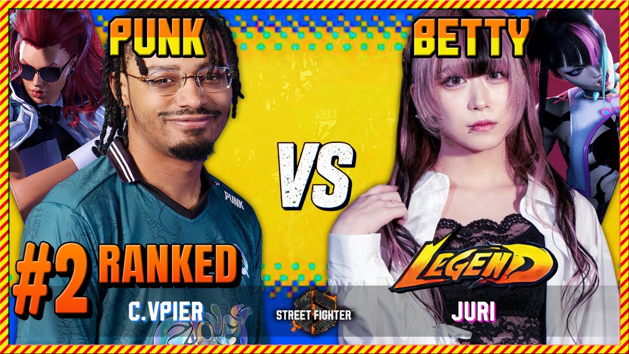 STREET FIGHTER 6 ▰ PUNK (#1 Ranked C.Viper) vs BETTY (Juri) ▰ SF6 High Level Gameplay