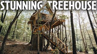 AMAZING Treehouse in Georgia! | Airbnb Full tour
