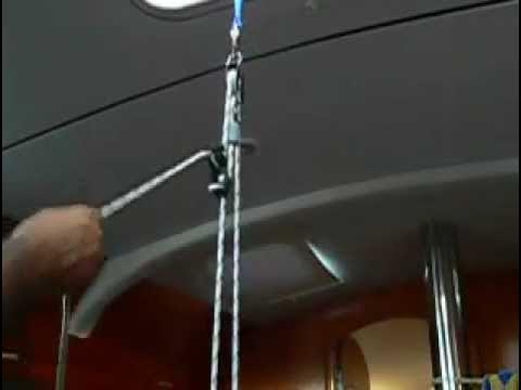 simple rope lock for a pulley system - YouTube