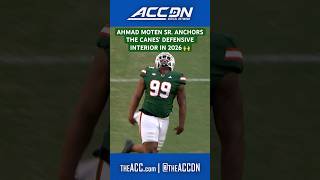 Ahmad Moten is teady to anchor up front💥 #miamihurricanesfootball #collegefootball #accfootball