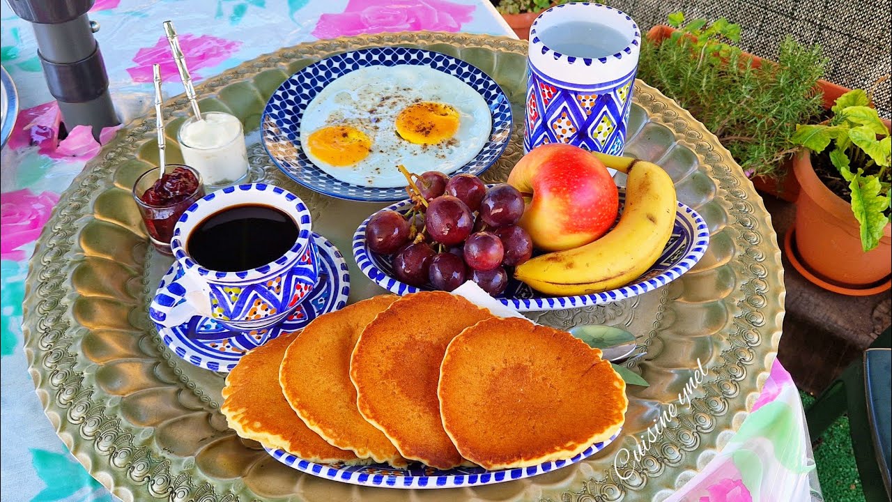 بكعبة عظم تحضرو 8 كعبات بان كيك من ابن ما تاكلو  وصفة ساهلة تحضر في ربع ساعه pancakes