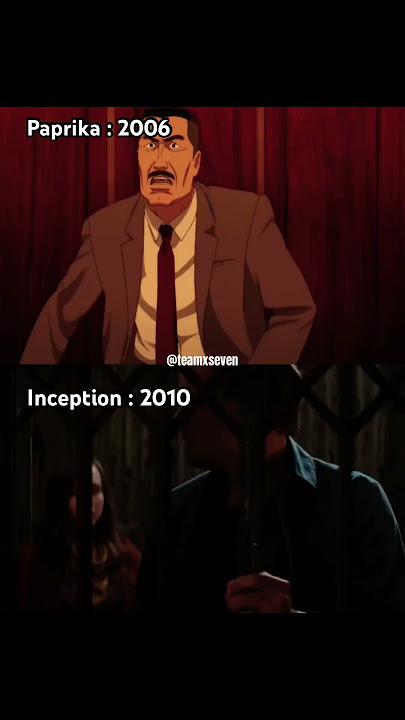 Inception V/S Paprika #anime #animefacts #inception #paprika #christophernolan #satoshikon #shorts