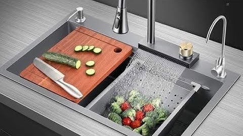 Hướng dẫn chi tiết cách lắp đặt chậu rửa bát (bồn rửa chén) thác nước một hố Lh mua hàng 0838898444