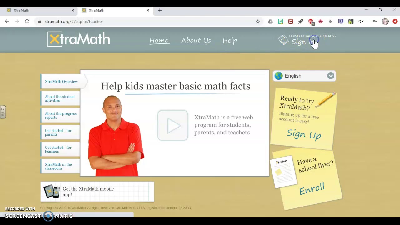 How to Log into Xtra Math - YouTube