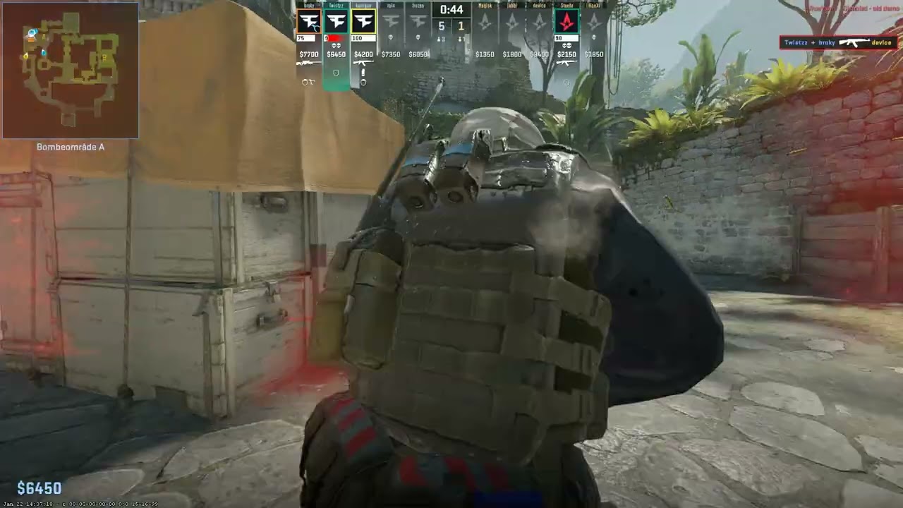 CT Specialist | Twistzz | Ancient - Mid | 1.51 Rating | Astralis vs Faze | ESL Pro League Season 22