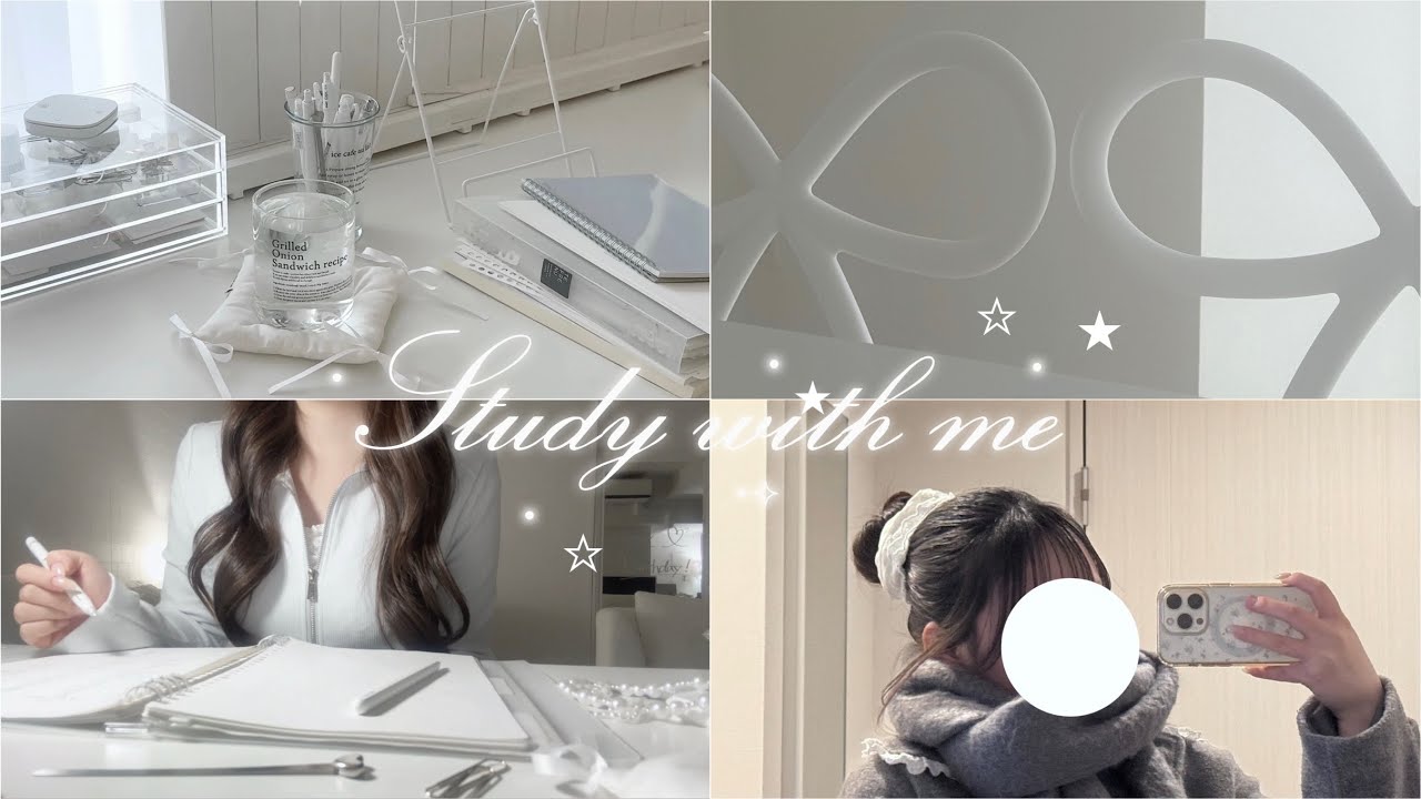 study with me・piano BGM ☆.⋆⟡ ໒꒱　Учитесь вместе с нами.