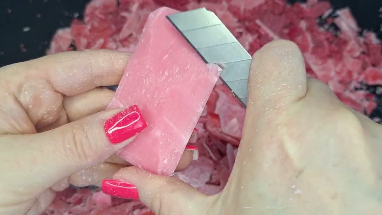 🔪♥️Резка красного мыла♥️🔪 🔪♥️Cutting red soap♥️🔪