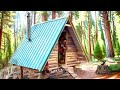 Teen builds amazing log cabin in the remote woods start to finish