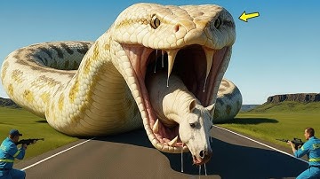 Brave Heroes Save Poor Horse From Ferocious Giant Python’s Attack🐍